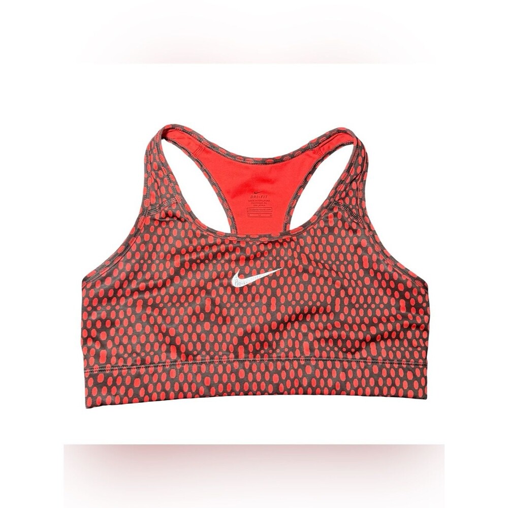Nike Women's Dri-FIT Sports Bra - Black & Red